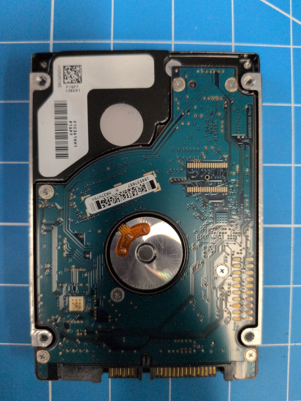 SG670 drive label (back)