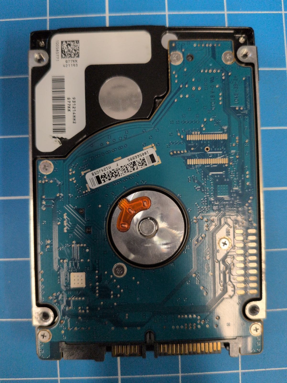 SG671 drive label (back)