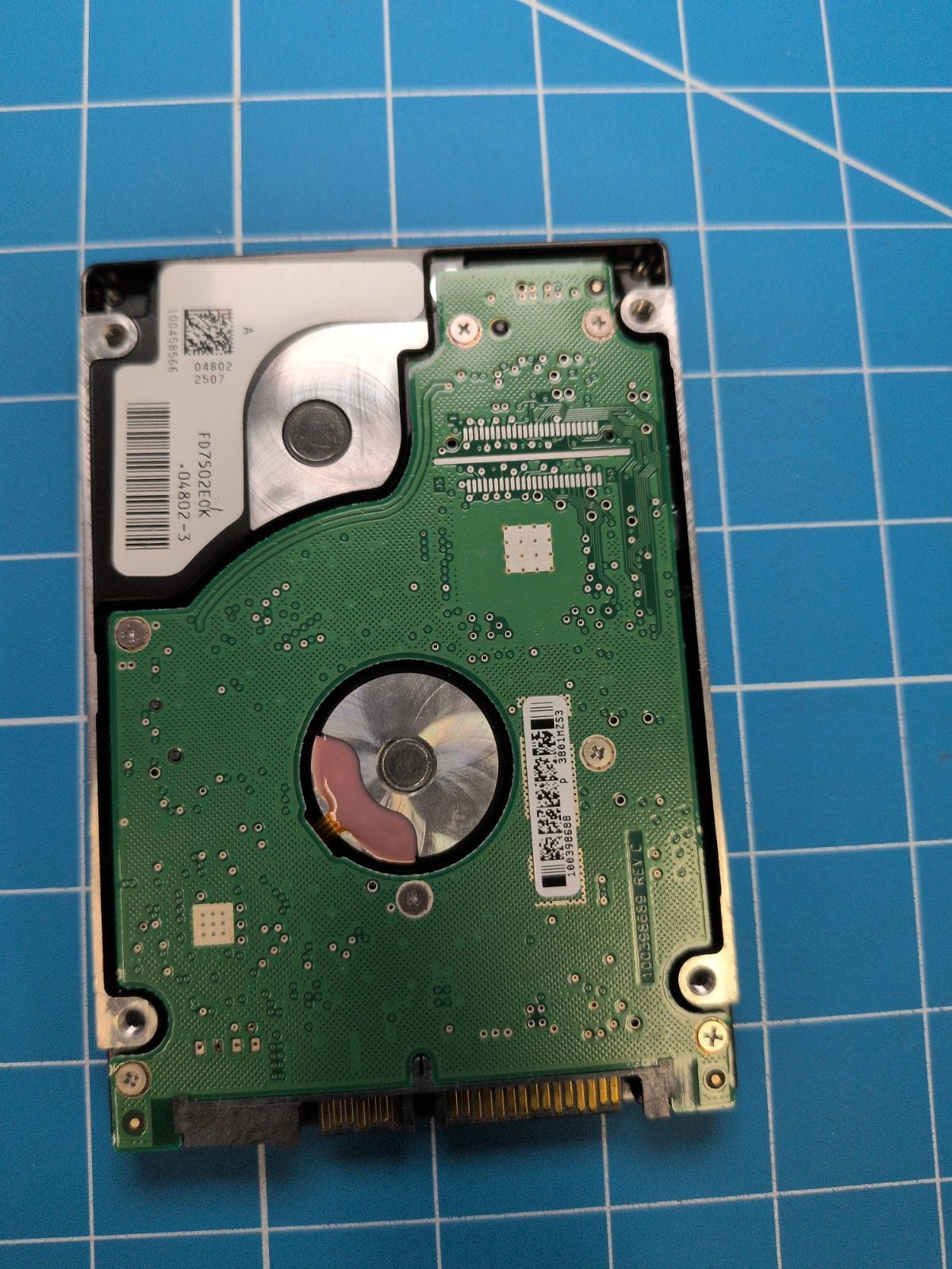 SG674 drive label (back)