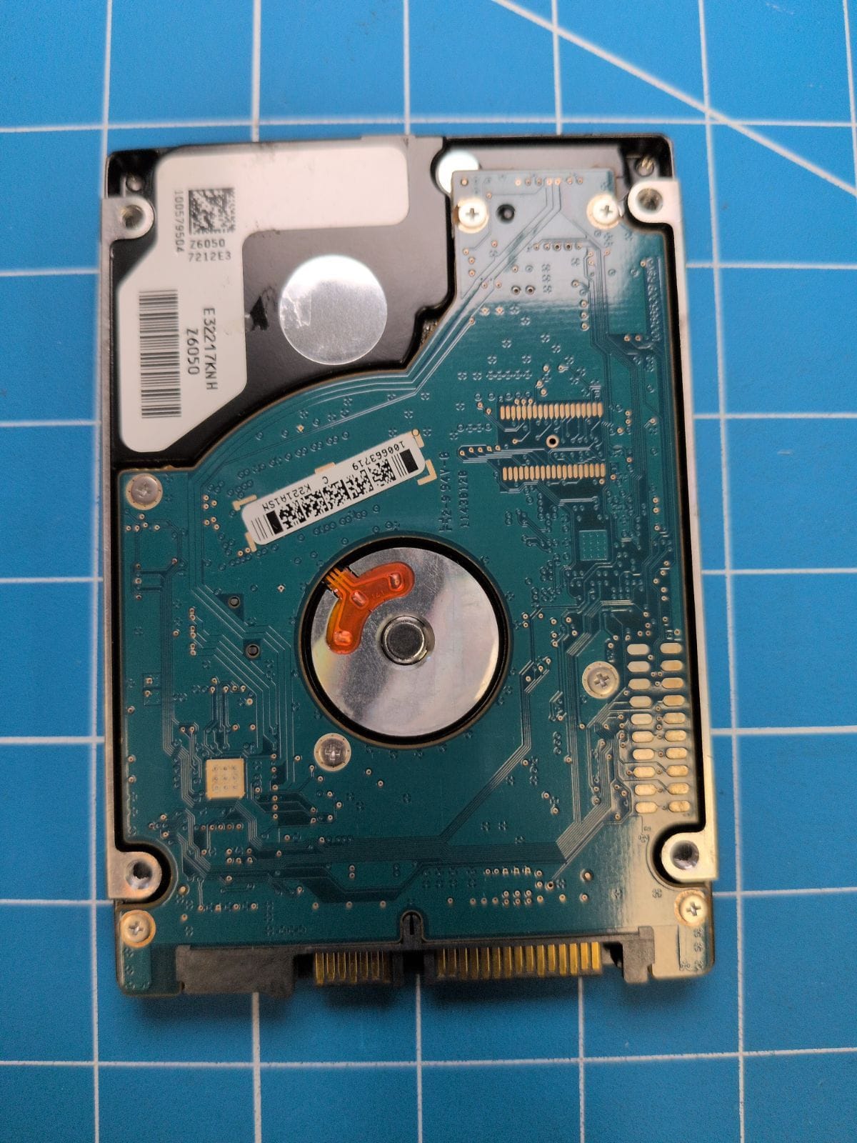 SG675 drive label (back)