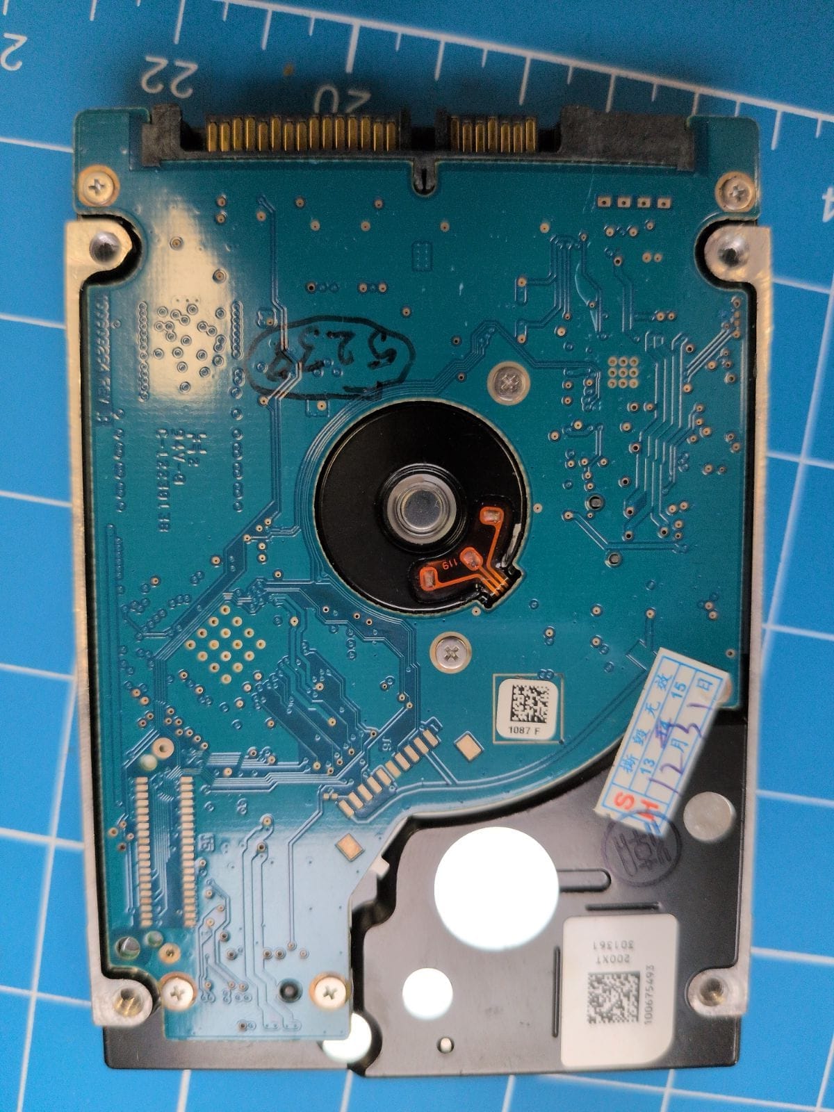 SG7 drive label (back)