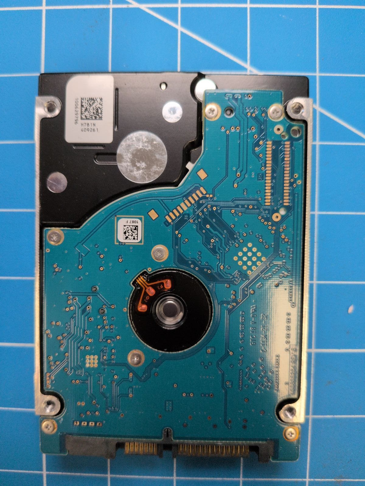 SG701 drive label (back)