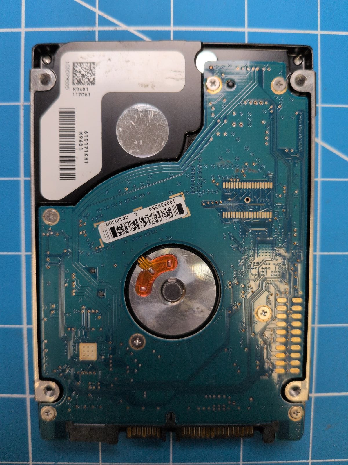 SG720 drive label (back)