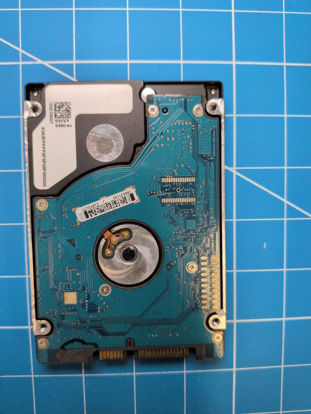 SG722 drive label (back)