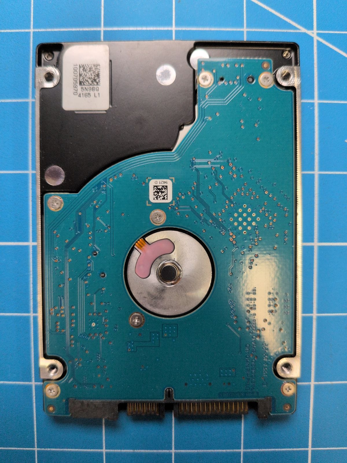 SG724 drive label (back)