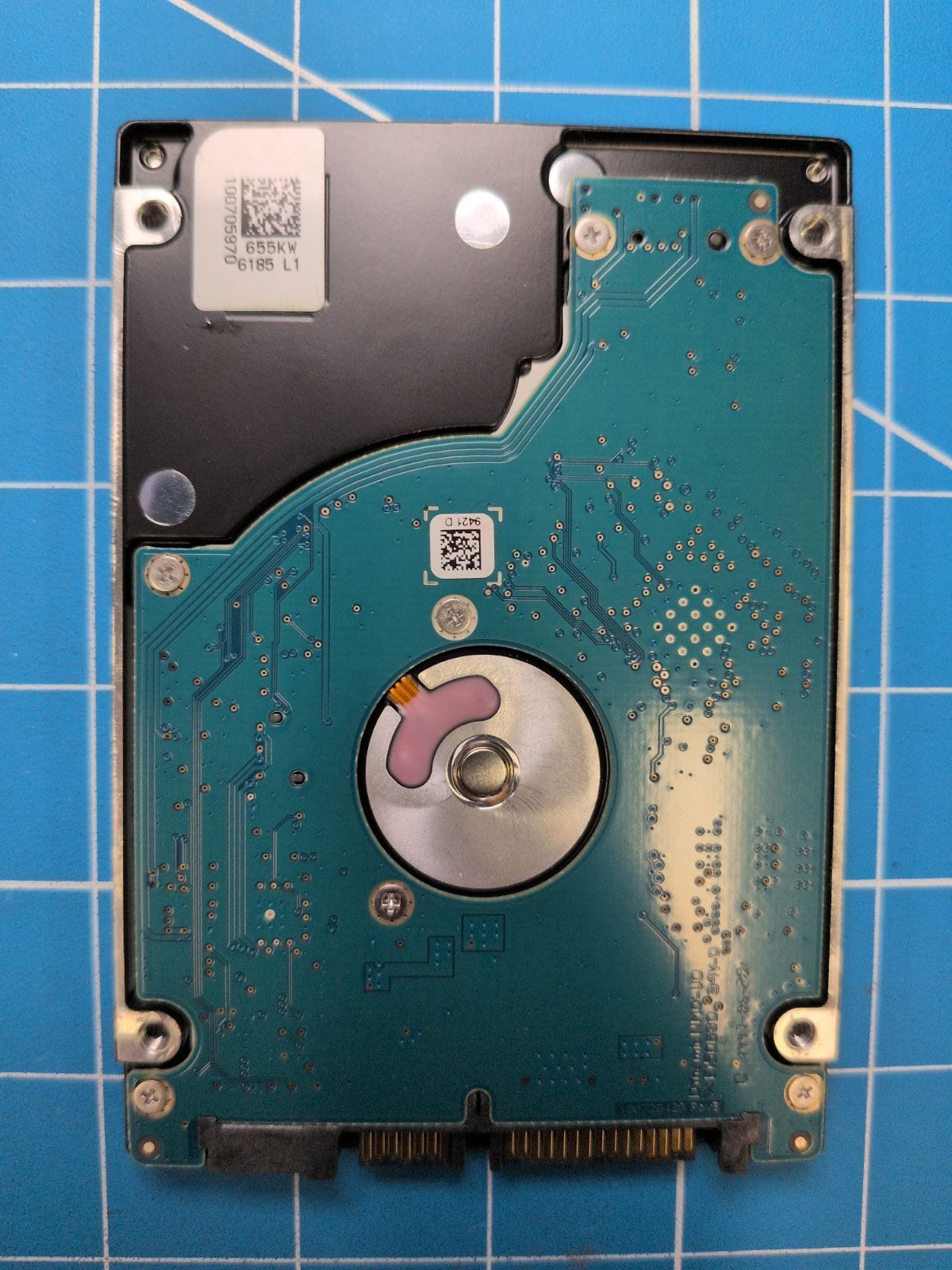 SG725 drive label (back)