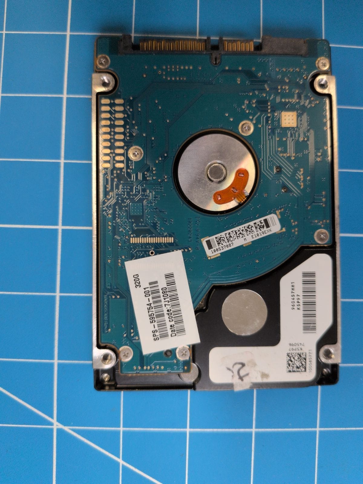 SG75 drive label (back)