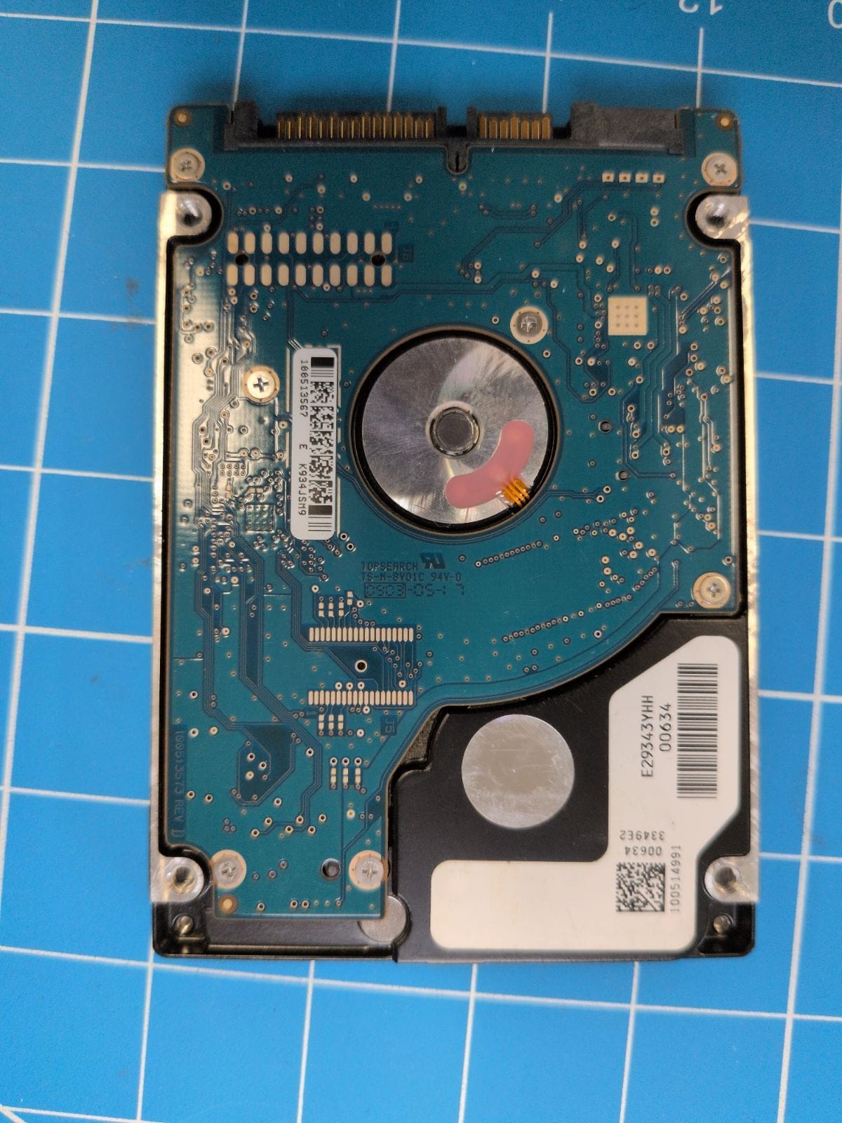 SG76 drive label (back)