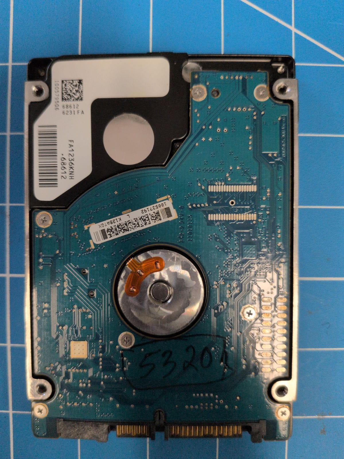 SG89 drive label (back)