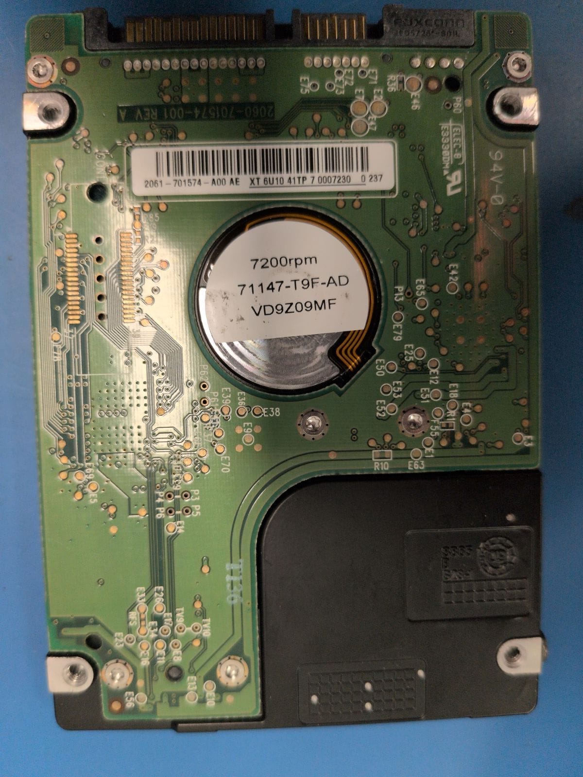 WD106 drive label (back)
