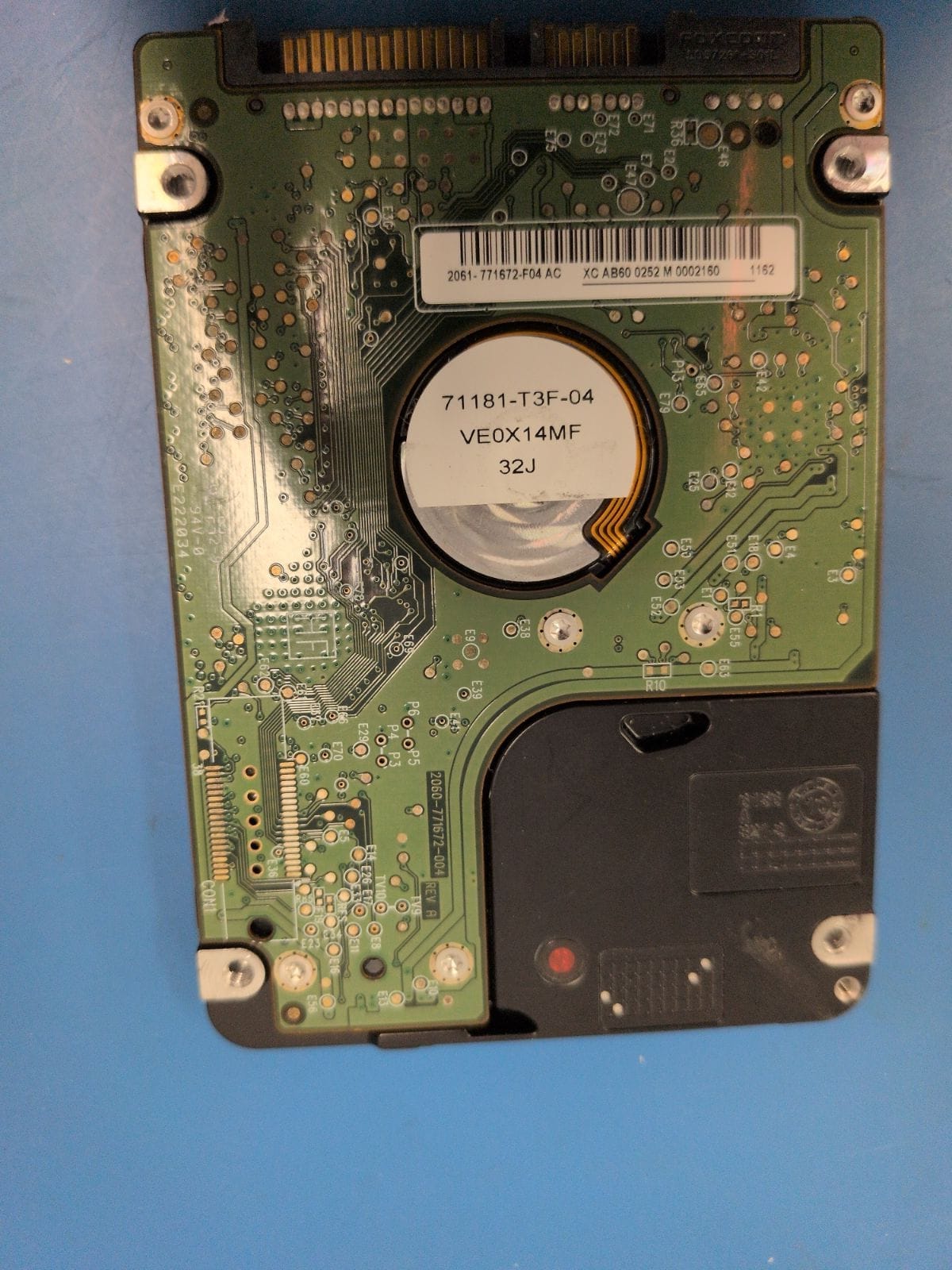 WD108 drive label (back)