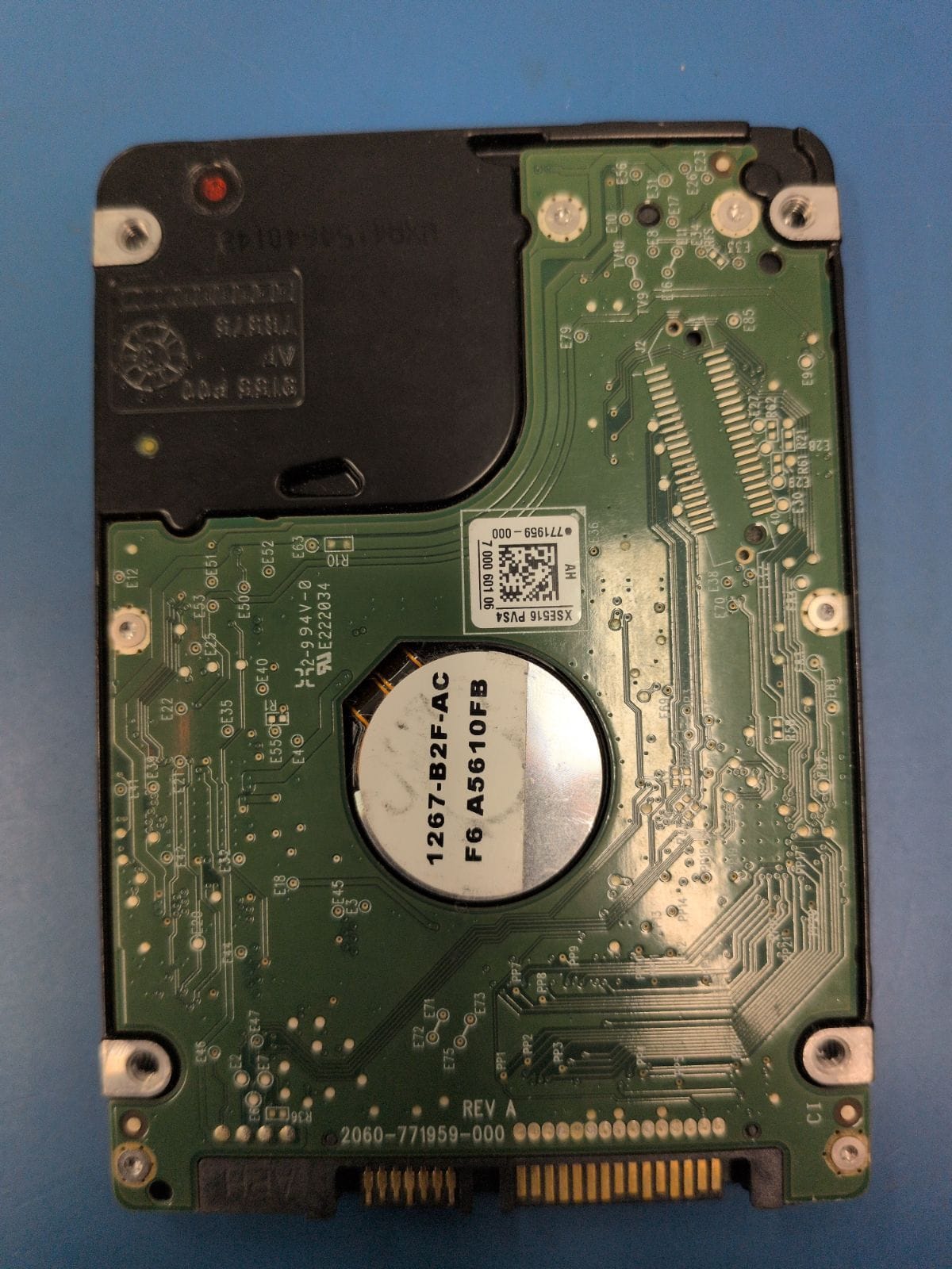 WD109 drive label (back)