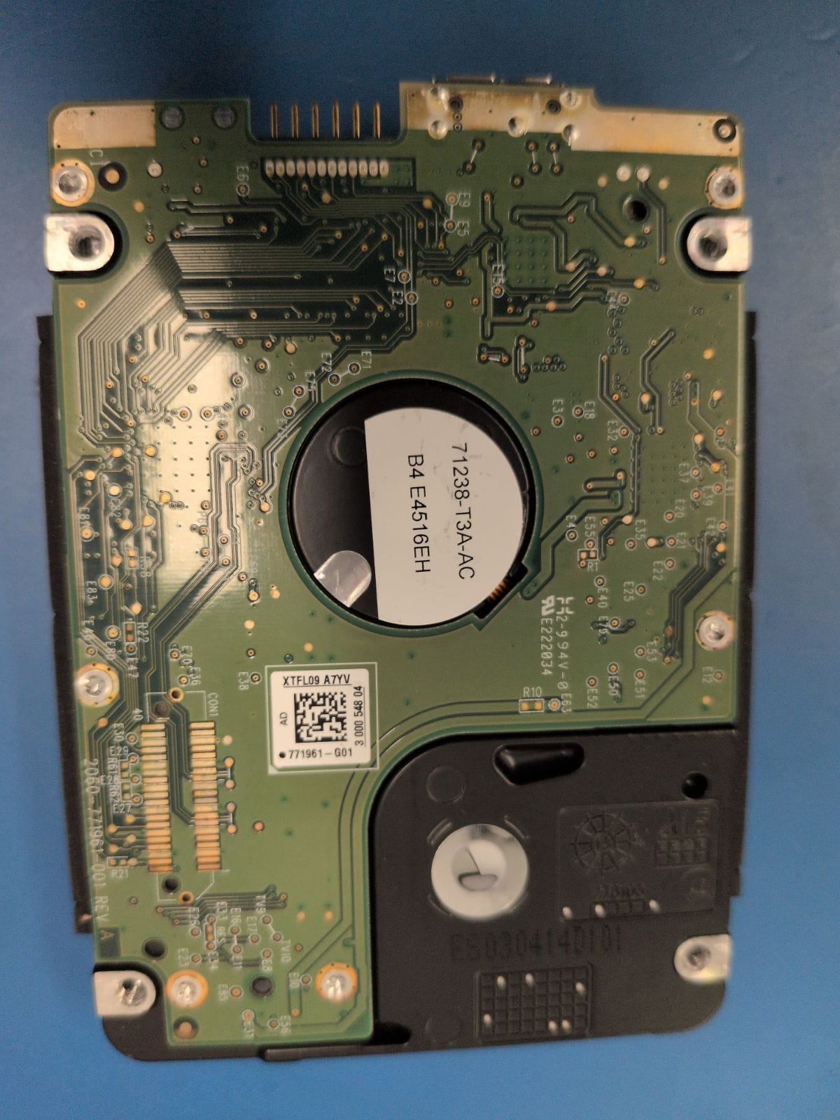 WD118 drive label (back)