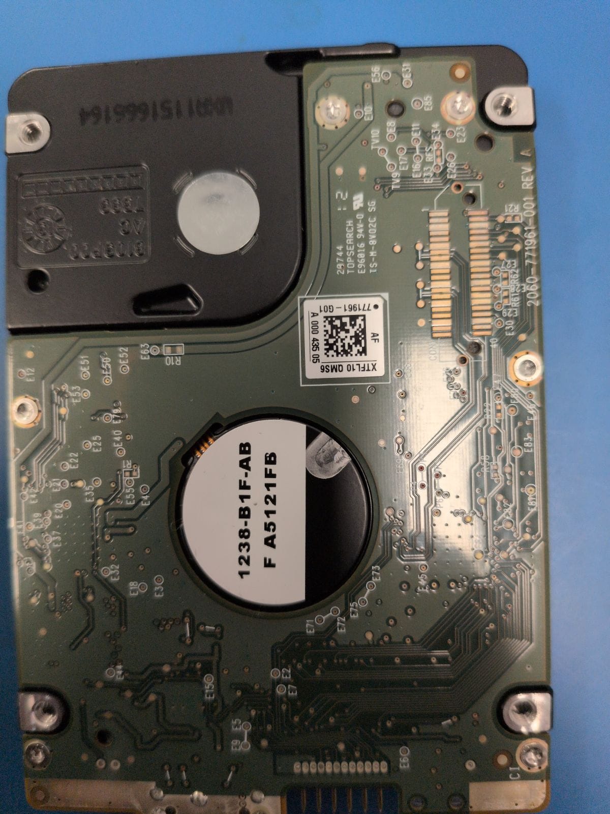 WD122 drive label (back)