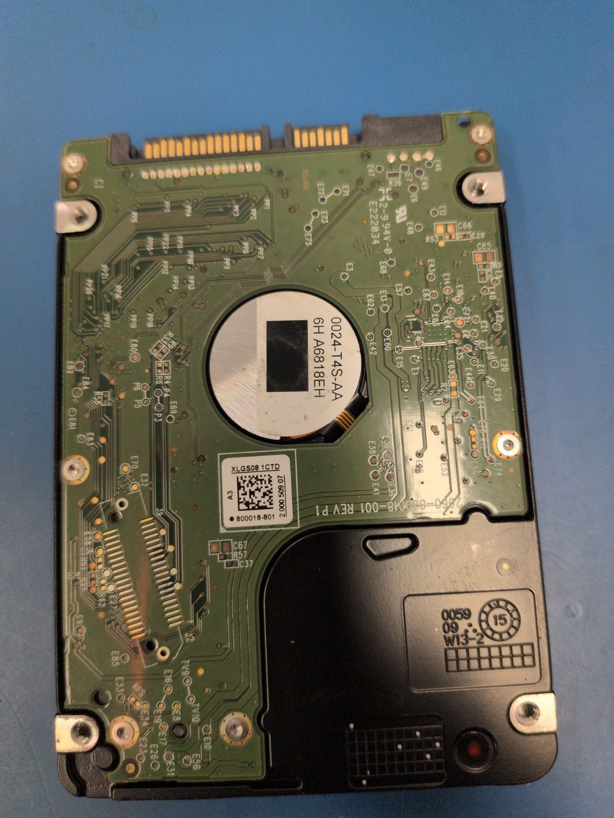 WD151 drive label (back)
