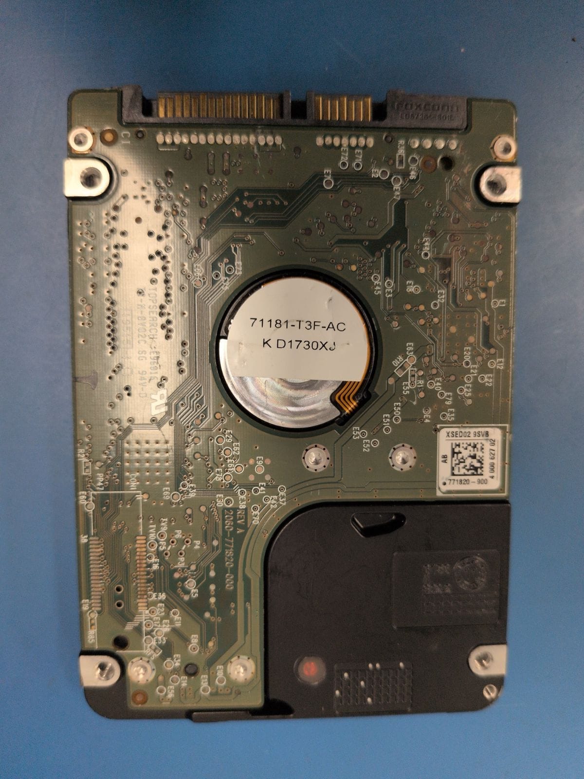 WD155 drive label (back)
