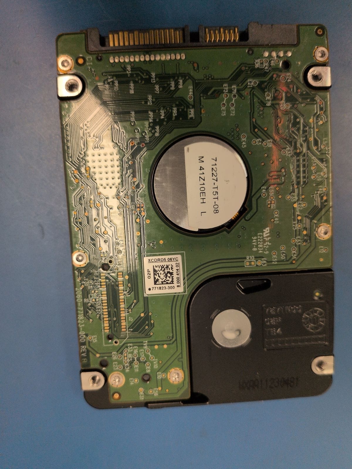 WD157 drive label (back)