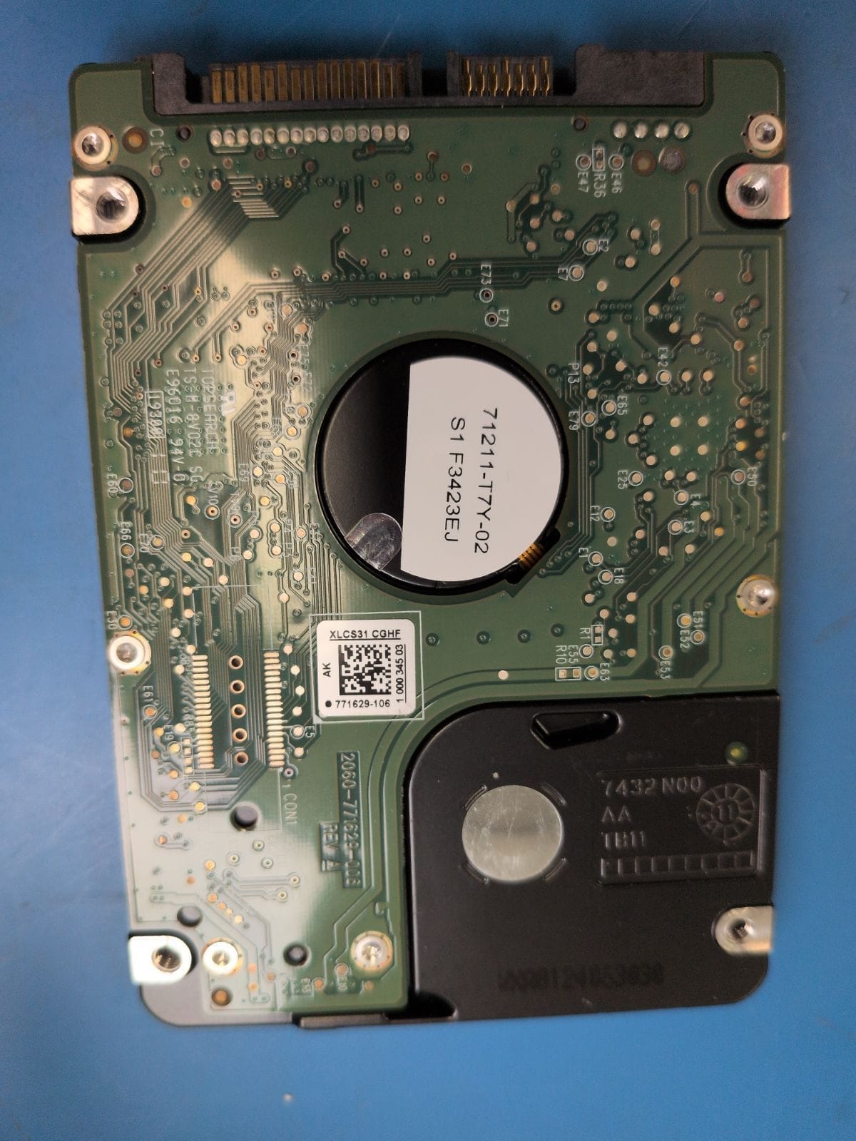 WD164 drive label (back)