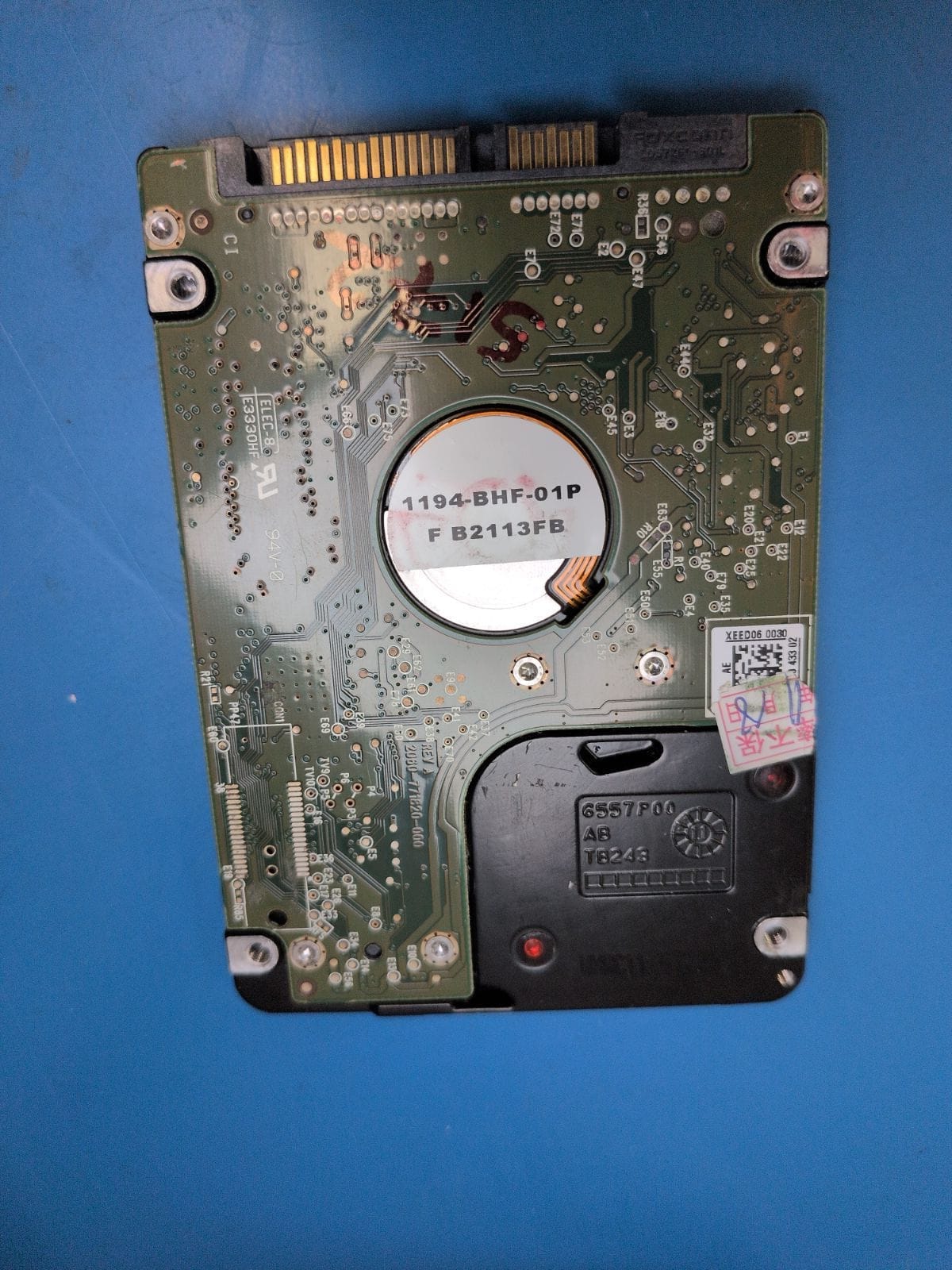 WD172 drive label (back)