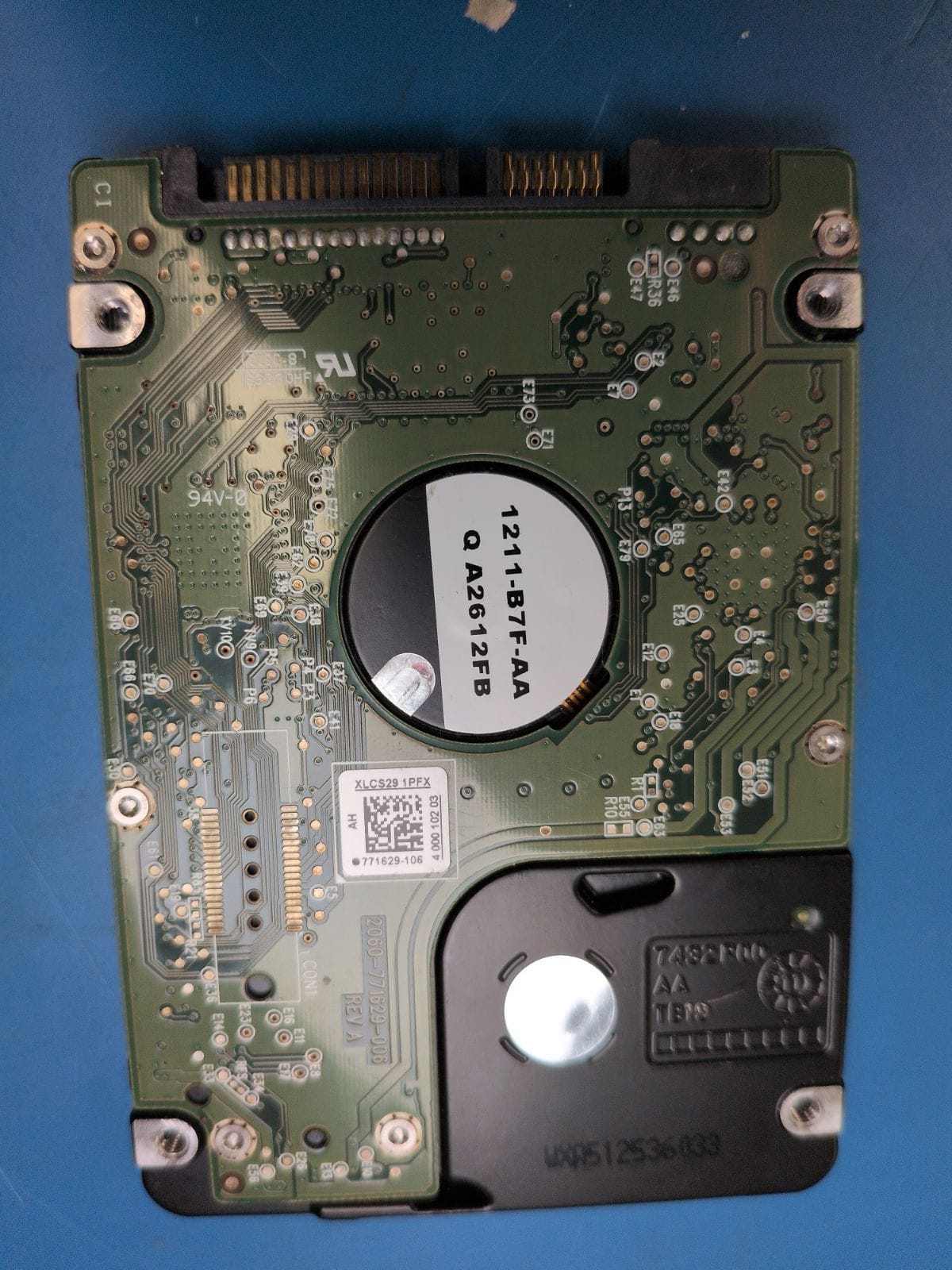 WD174 drive label (back)