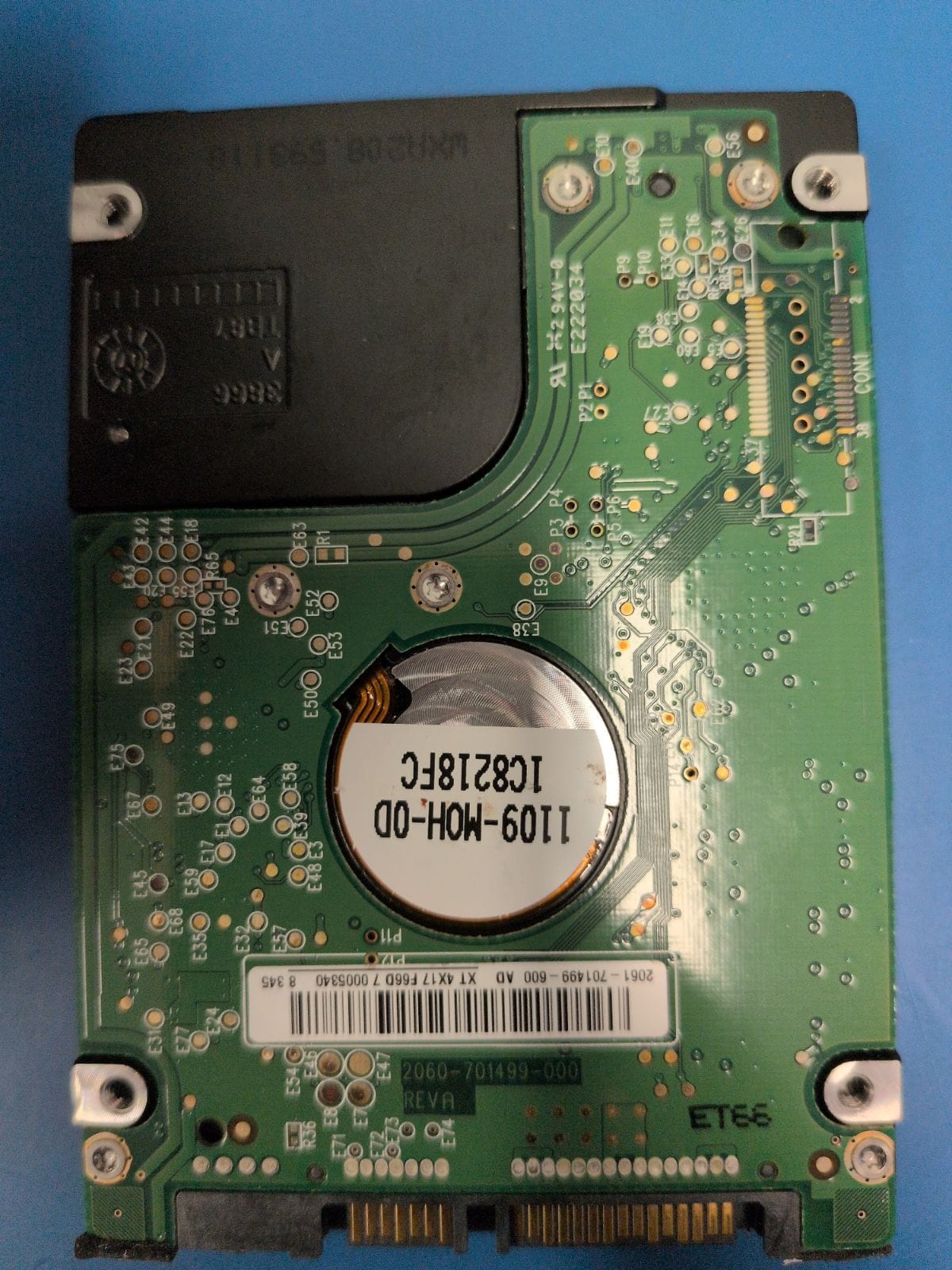 WD204 drive label (back)