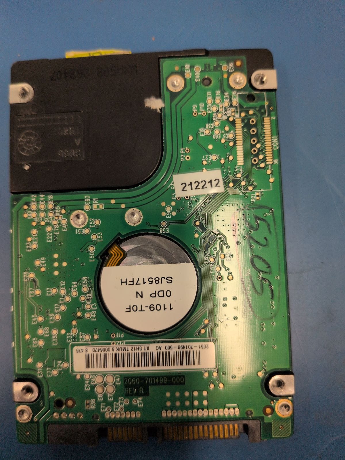 WD205 drive label (back)