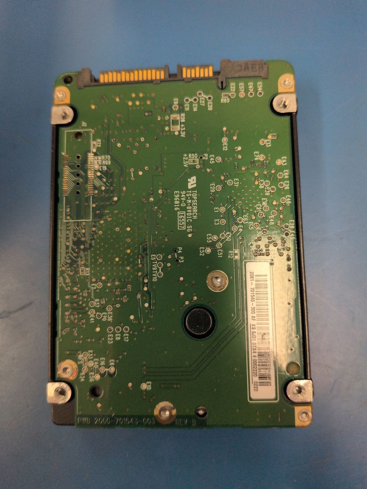 WD206 drive label (back)
