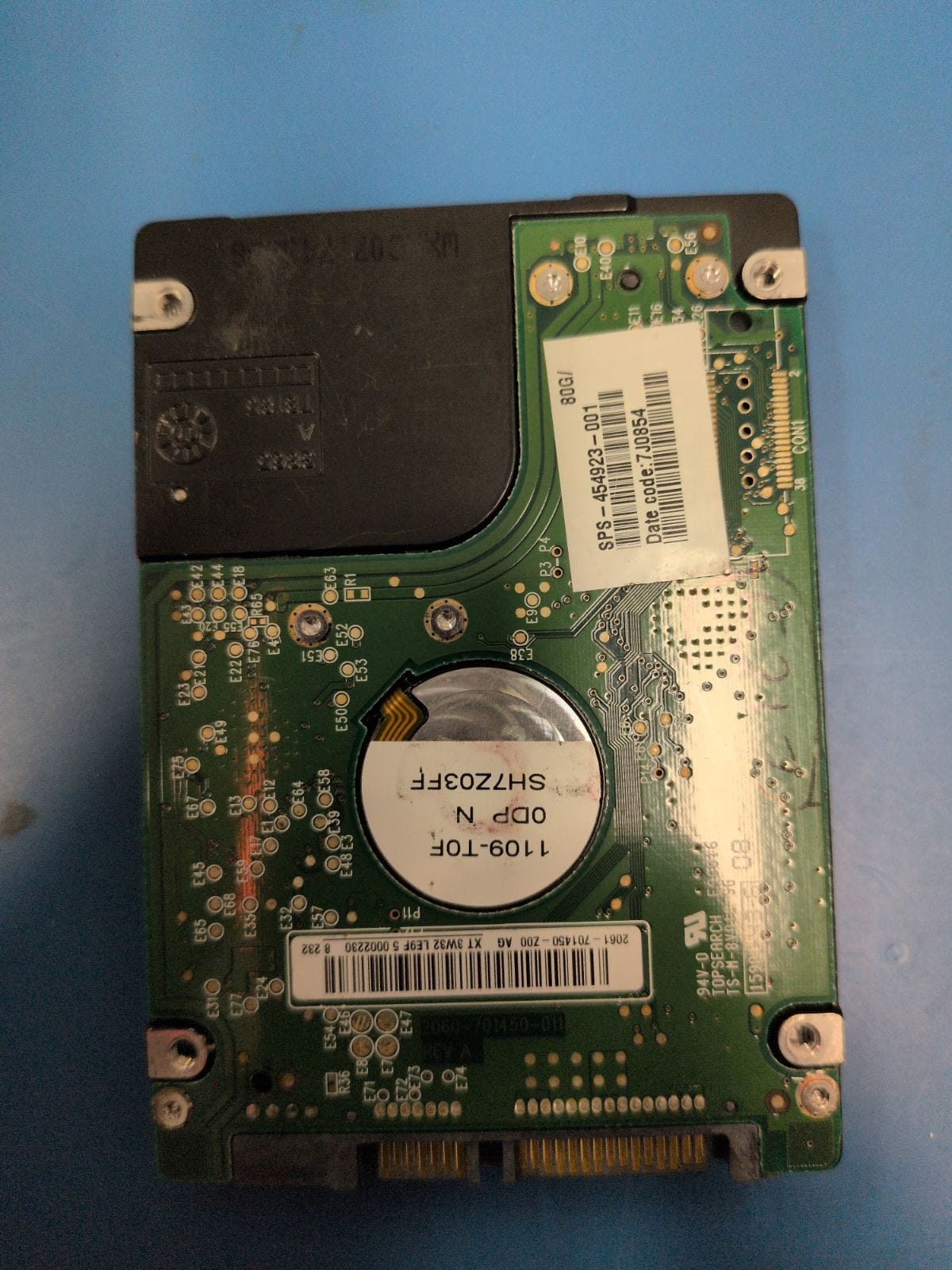 WD217 drive label (back)