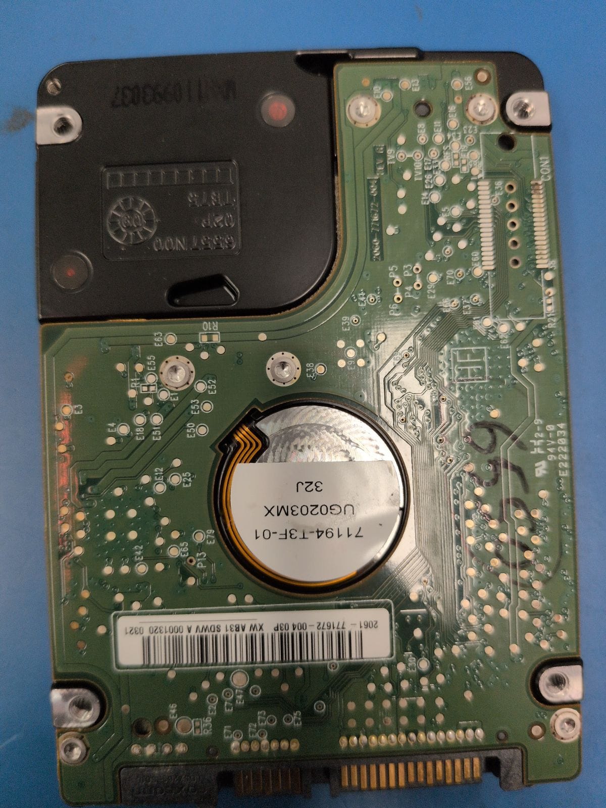 WD233 drive label (back)