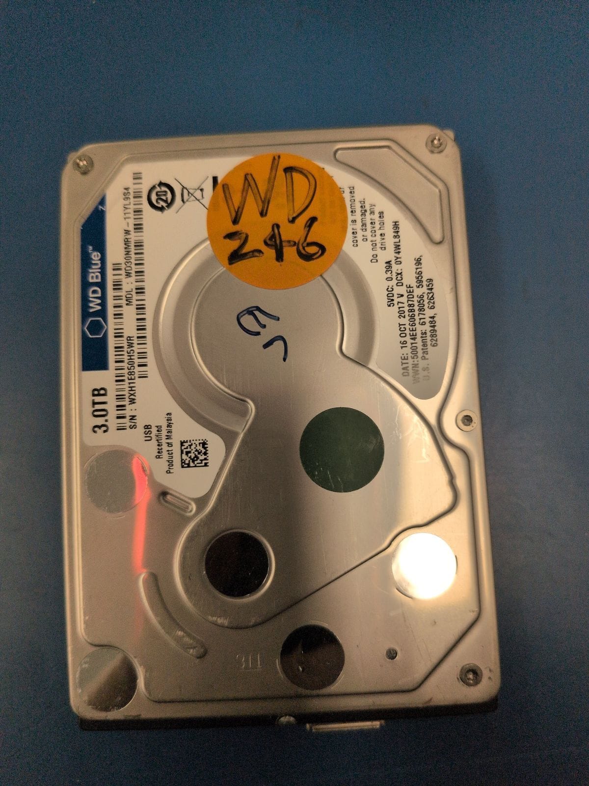 WD246 drive label (front)
