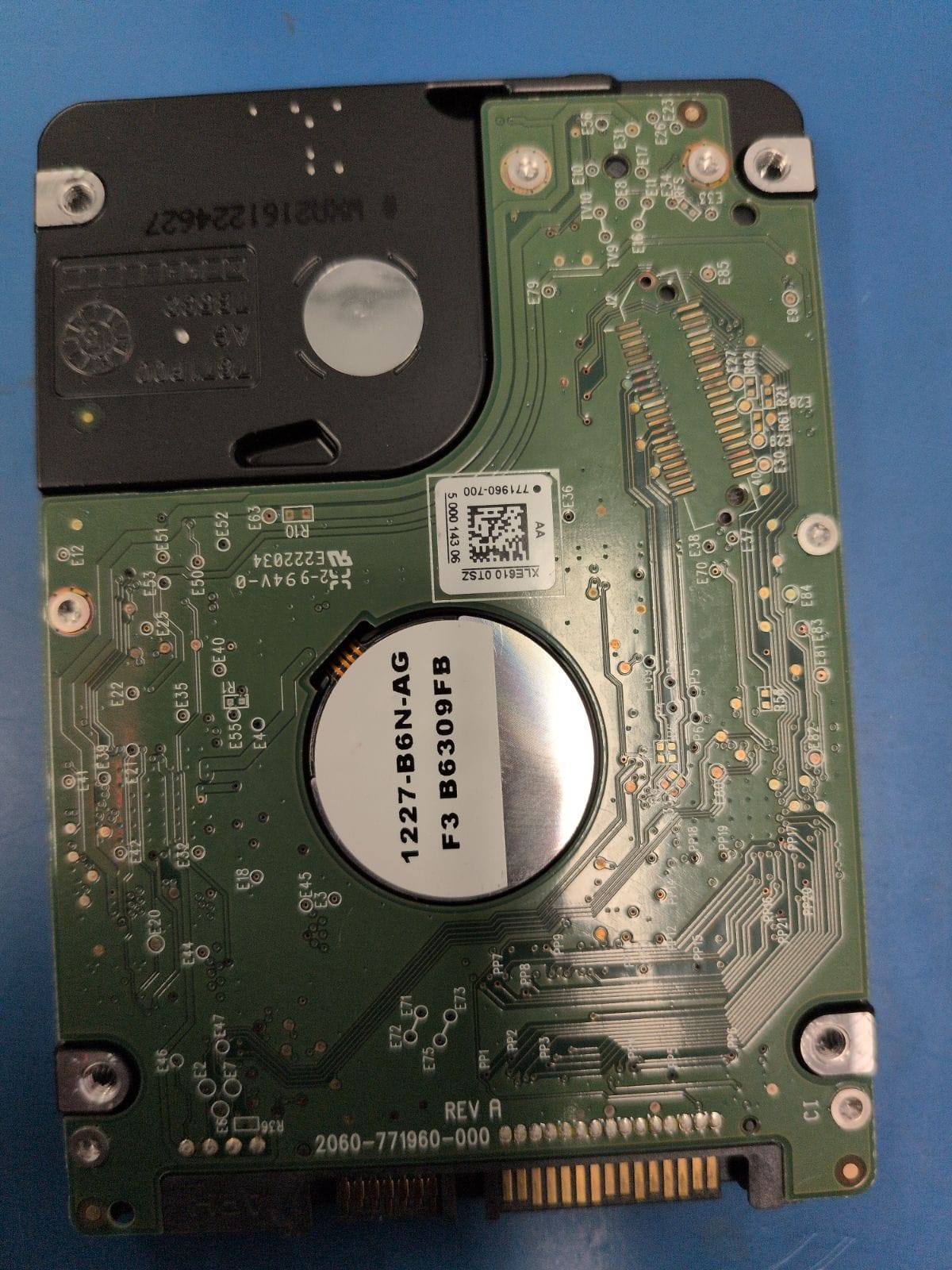 WD247 drive label (back)