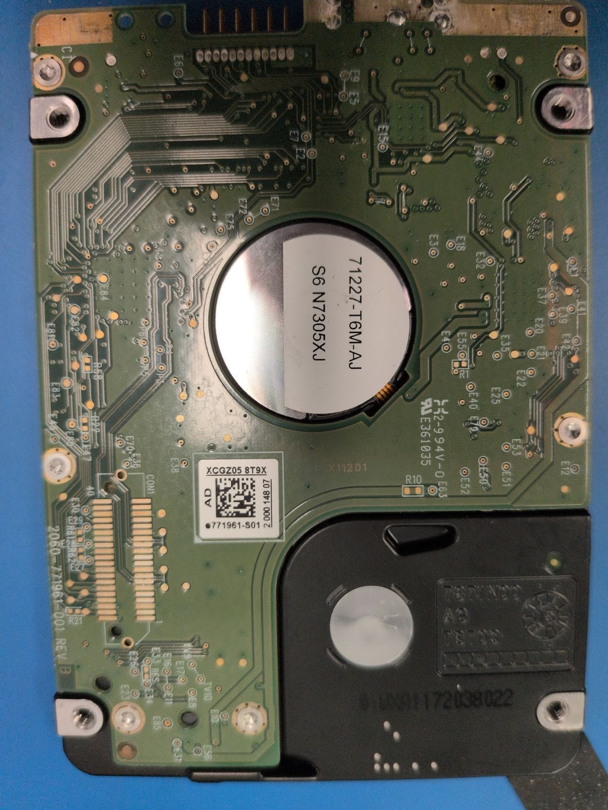 WD25 drive label (back)