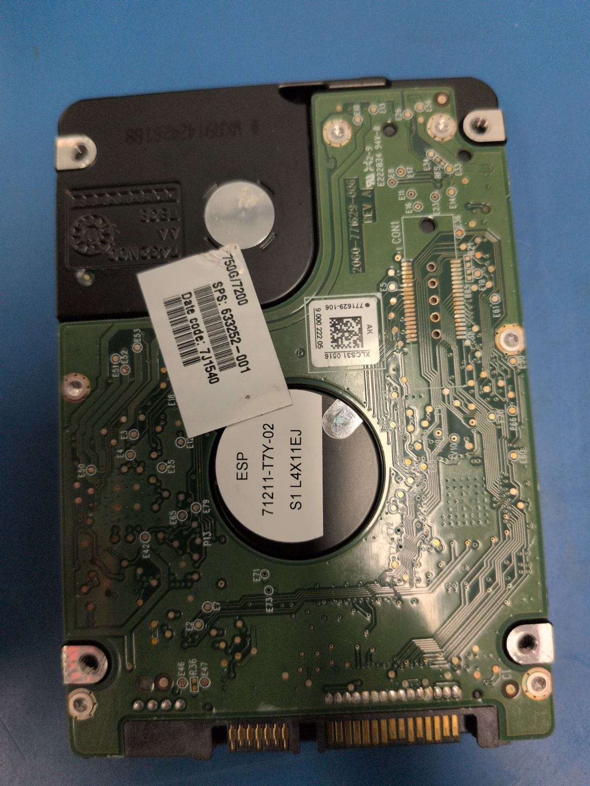 WD253 drive label (back)