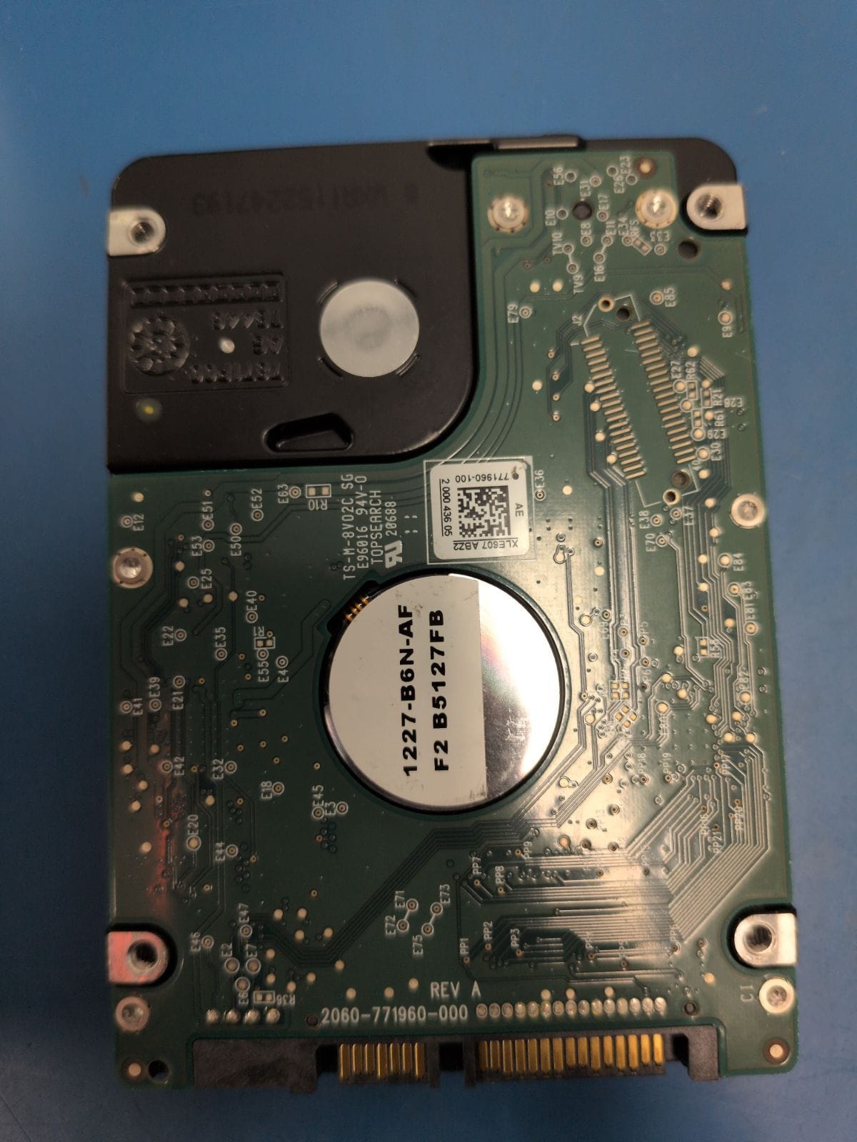 WD256 drive label (back)