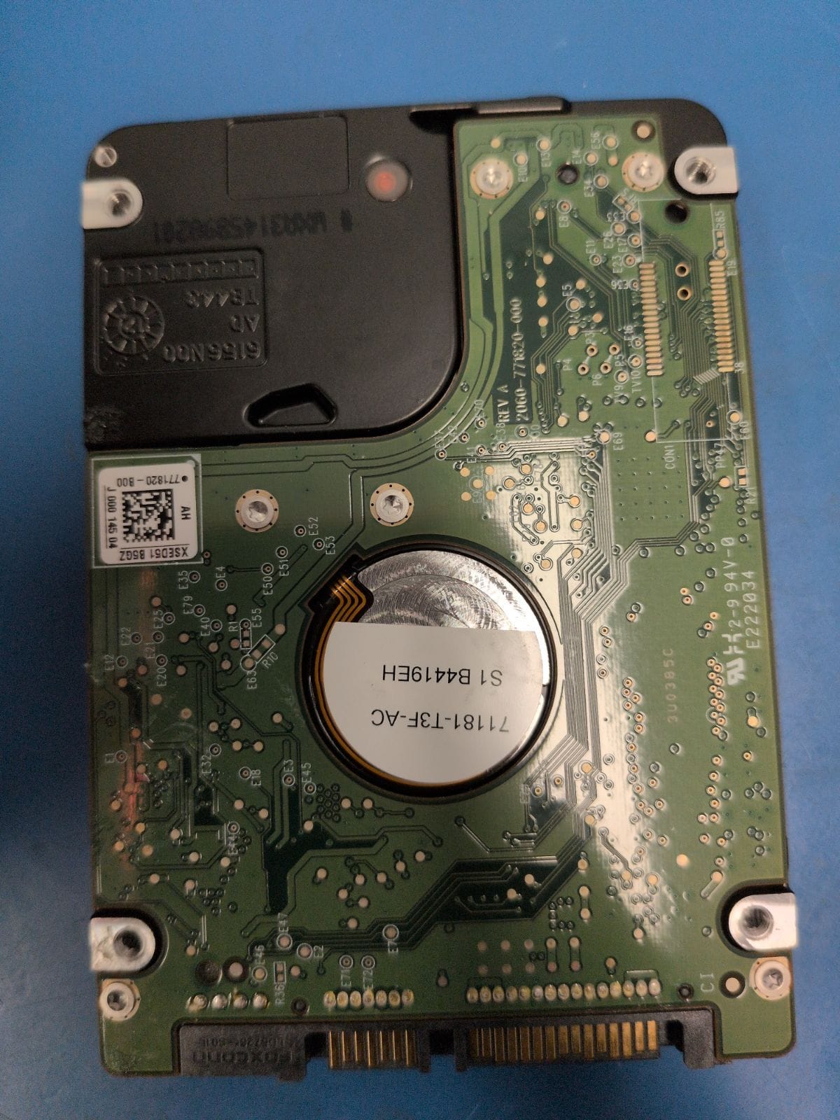 WD257 drive label (back)