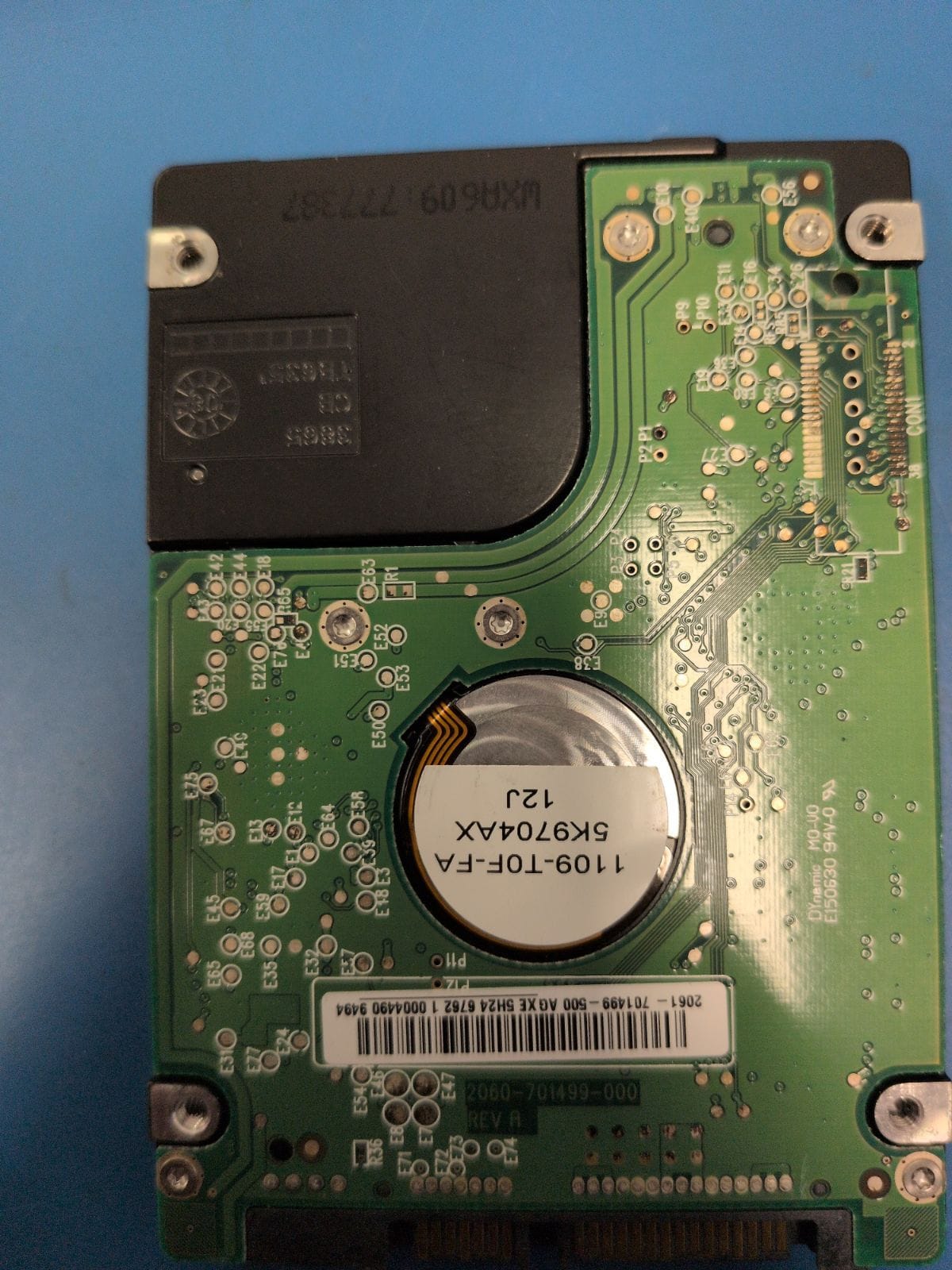 WD263 drive label (back)