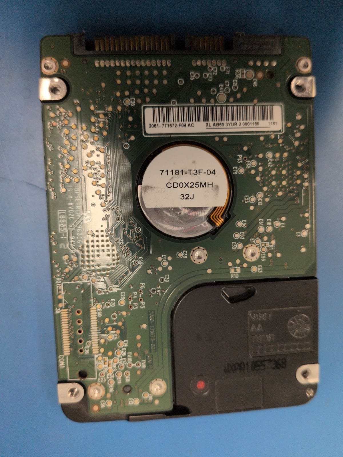 WD30 drive label (back)