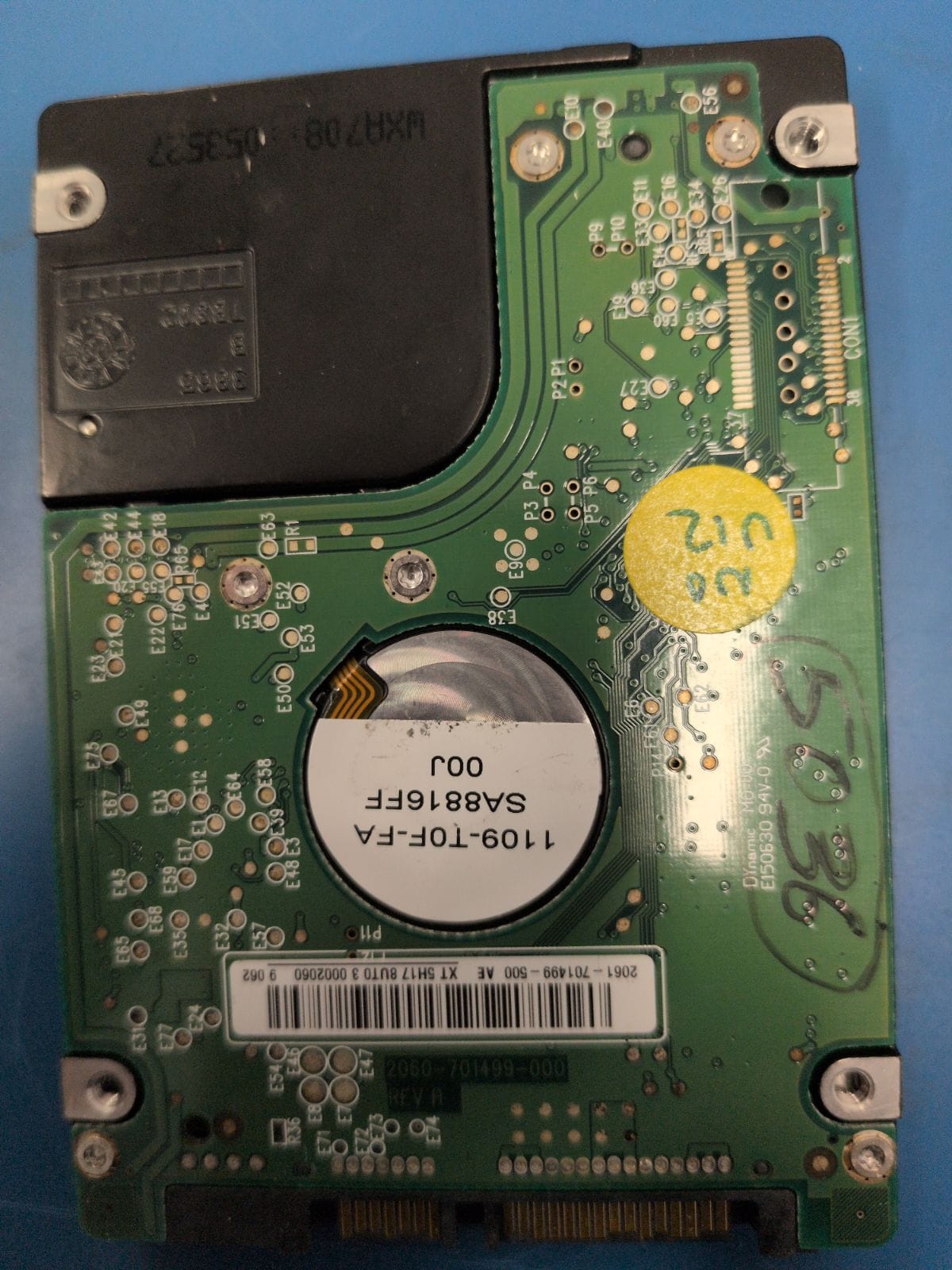 WD36 drive label (back)
