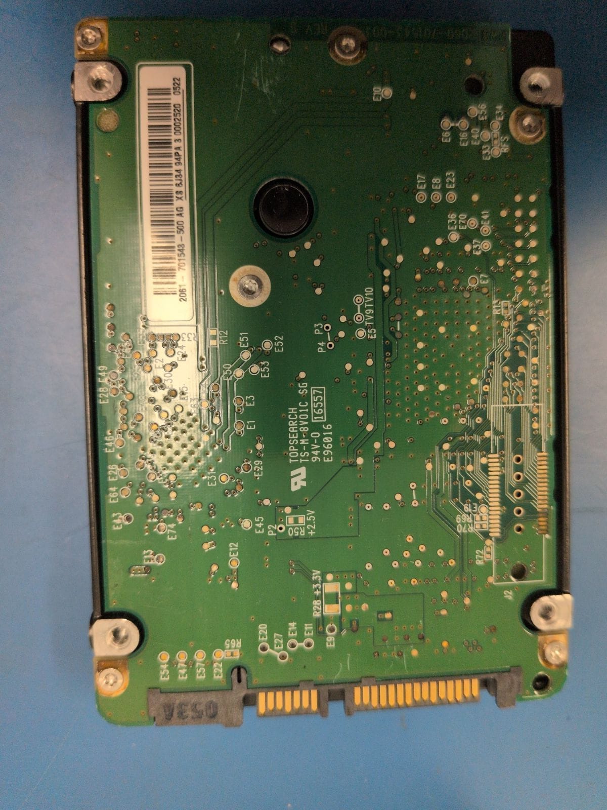 WD38 drive label (back)