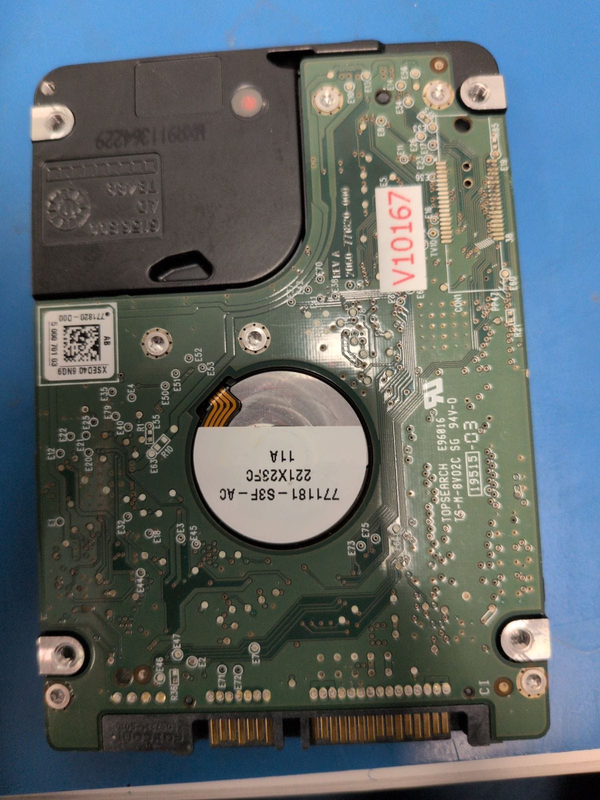 WD395 drive label (back)