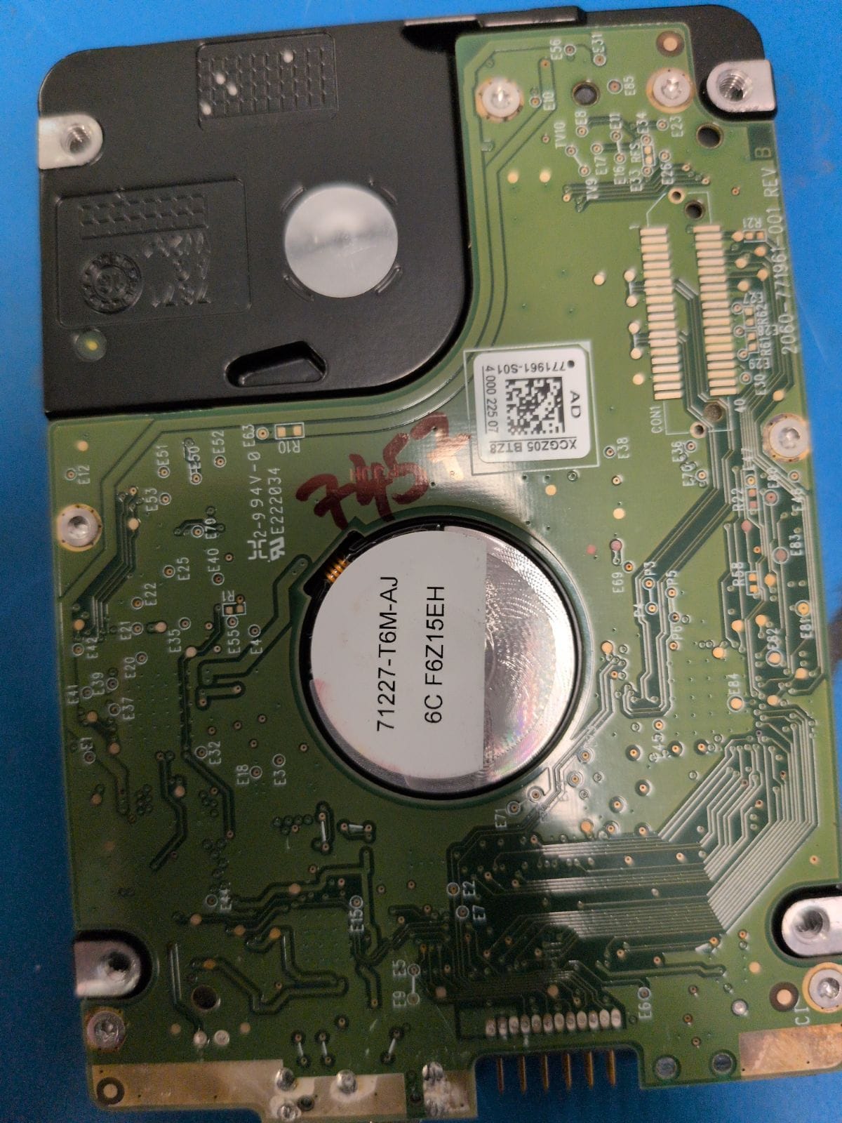 WD402 drive label (back)