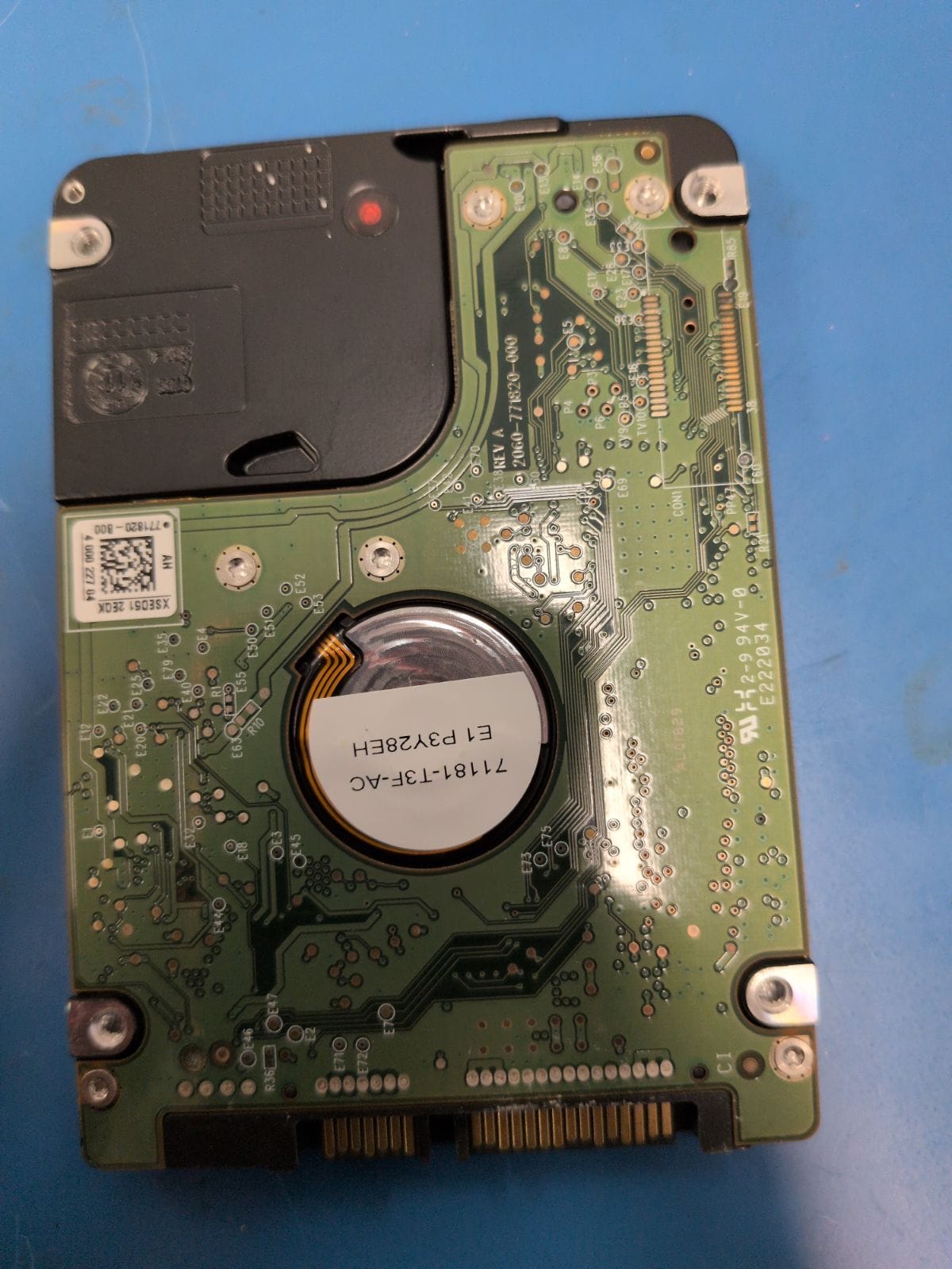 WD408 drive label (back)