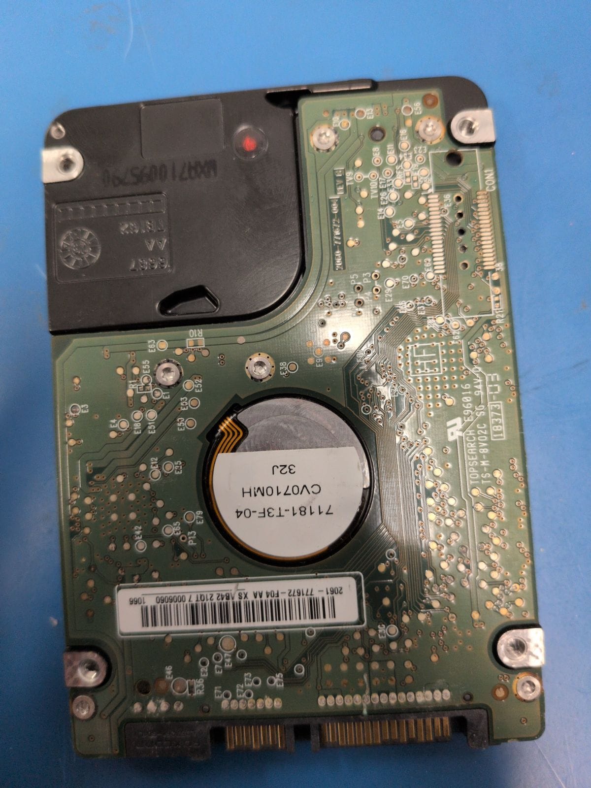 WD410 drive label (back)