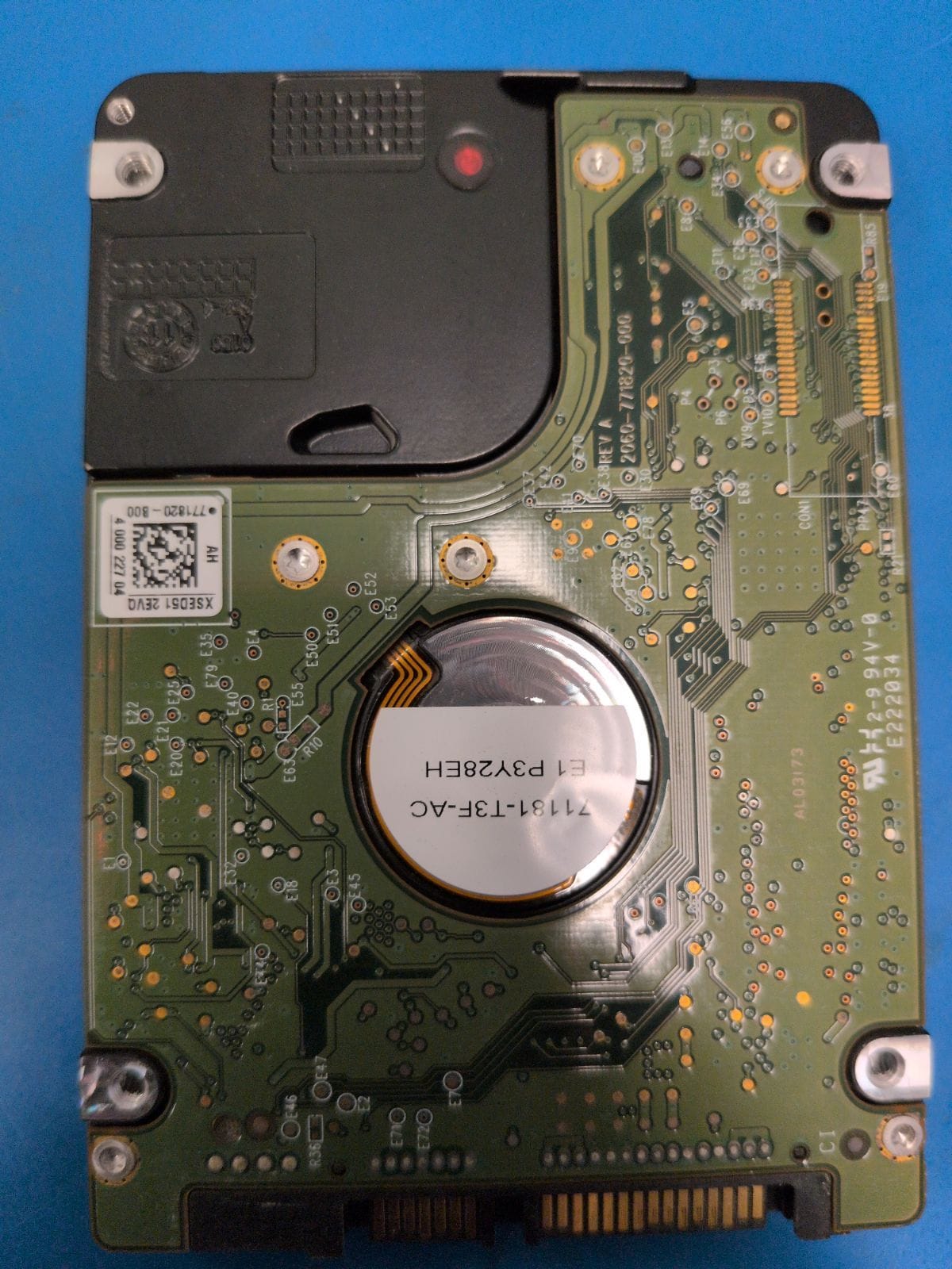 WD411 drive label (back)