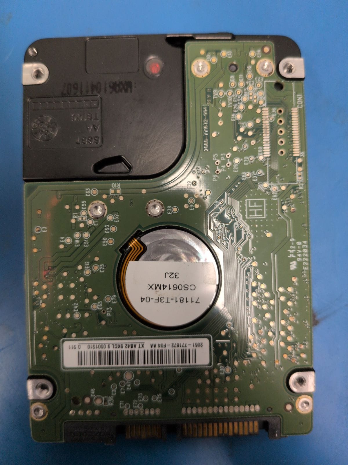 WD412 drive label (back)
