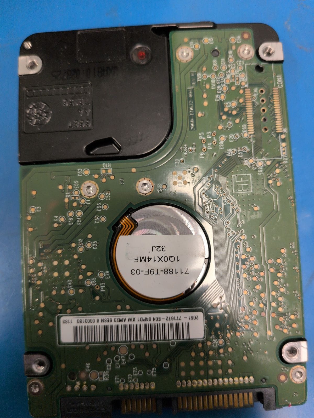 WD435 drive label (back)