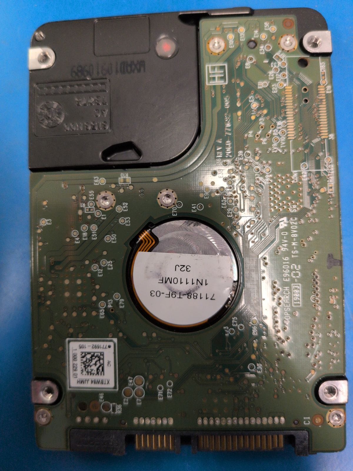 WD447 drive label (back)