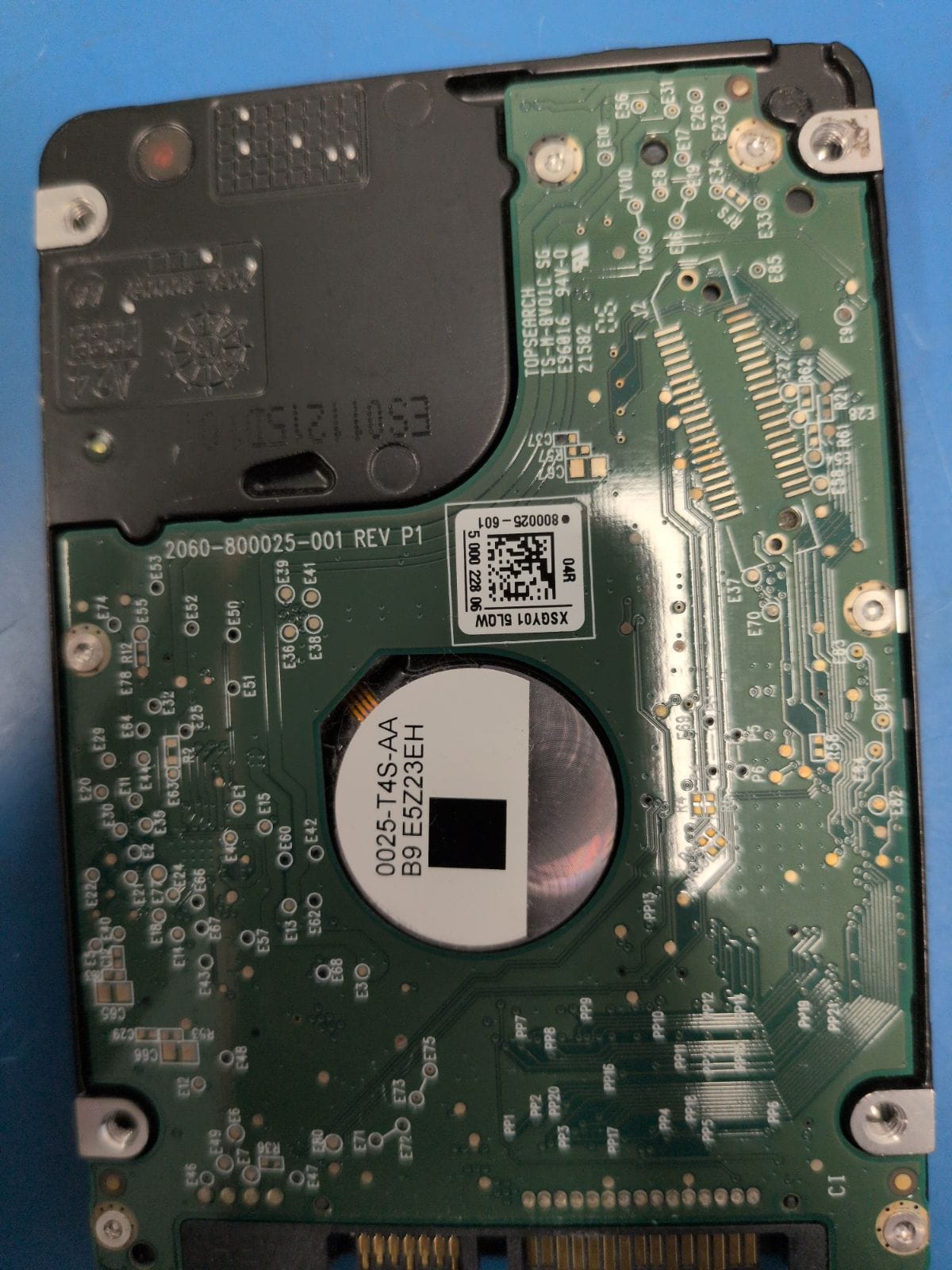 WD452 drive label (back)
