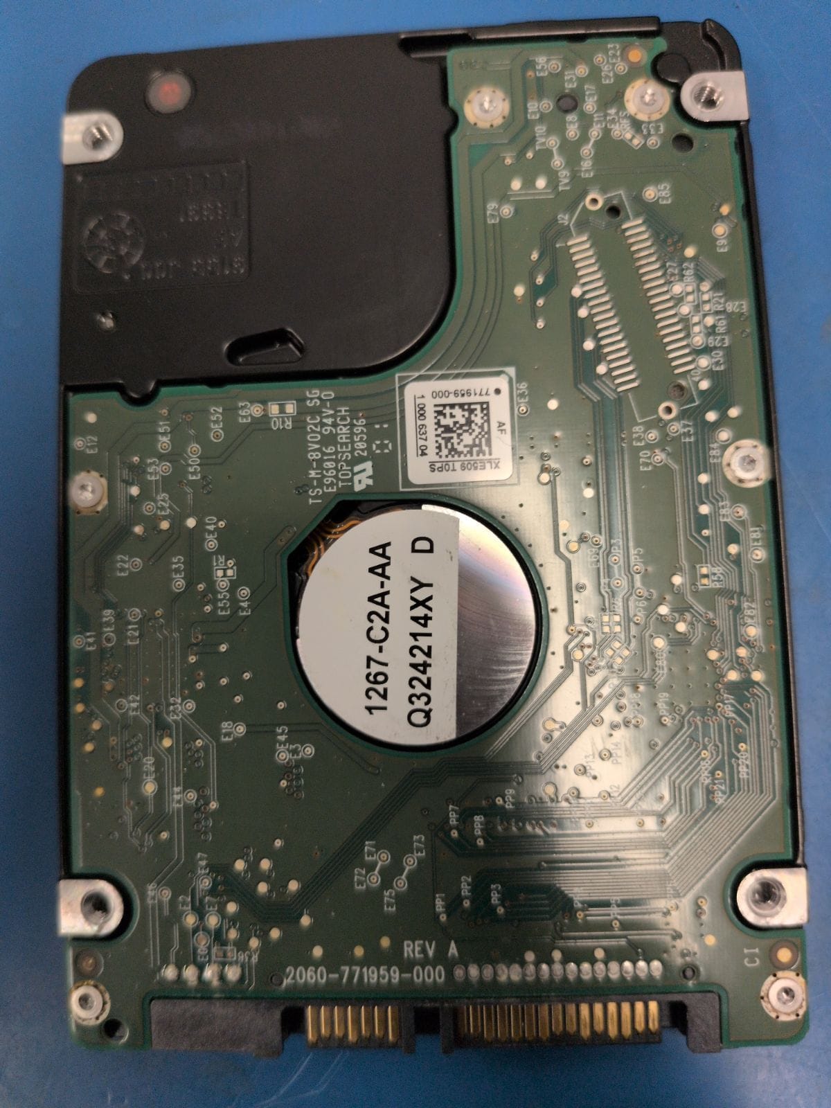 WD467 drive label (back)