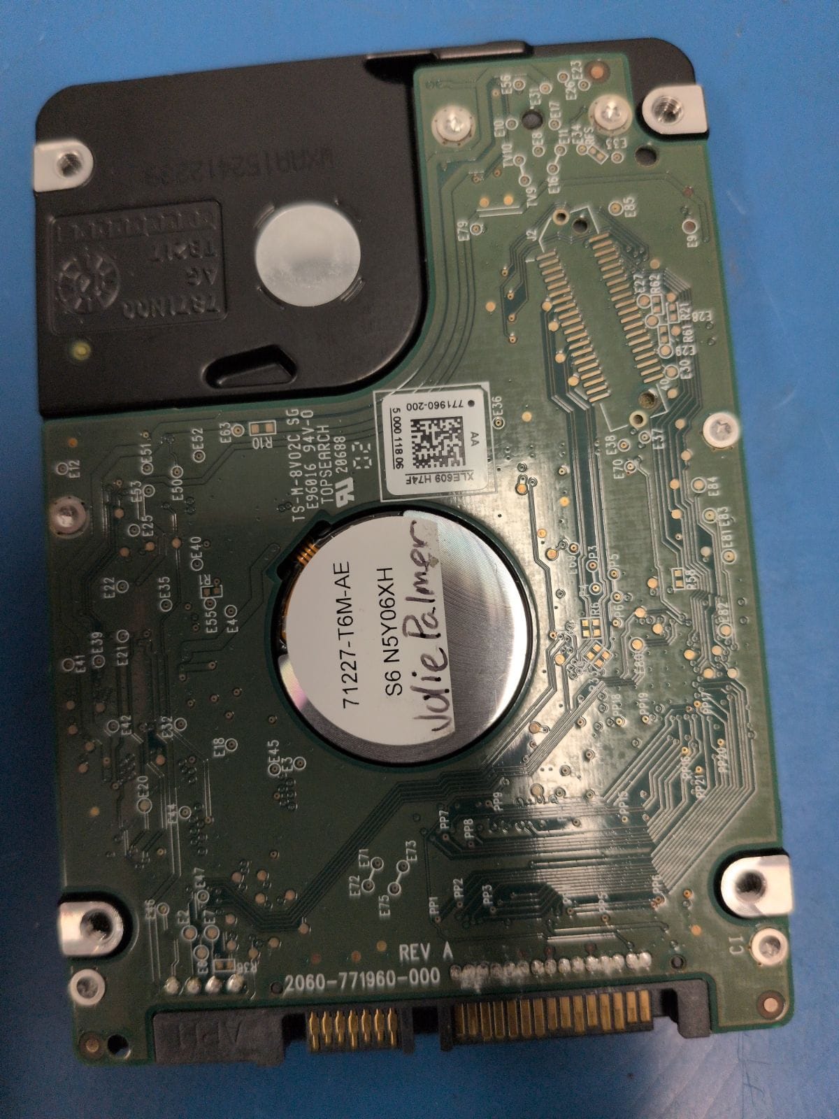 WD472 drive label (back)